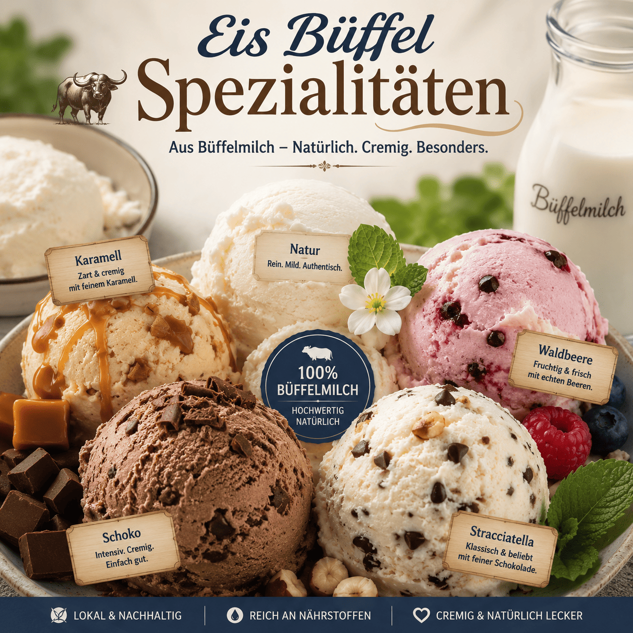 Eis Büffe Spezialitäten